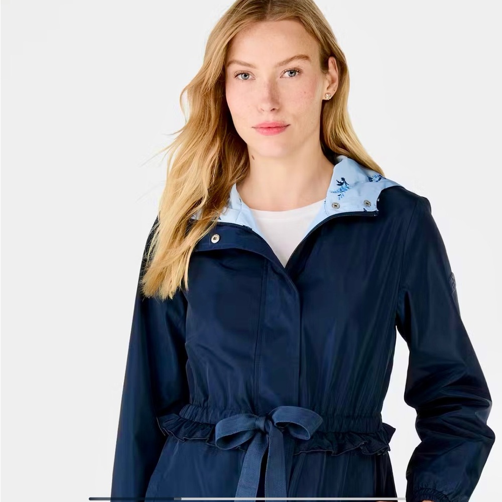 Kate Spade Navy Blue Utility Jacket with Light Blue Accents NWT!